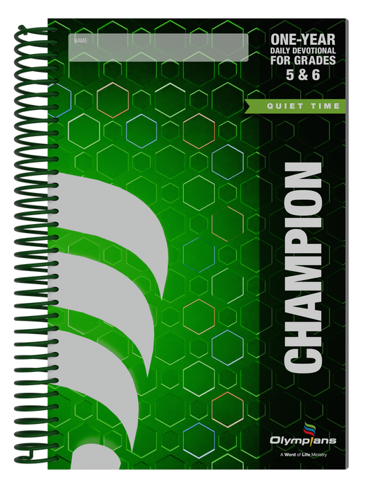 Champion Quiet Time Diary Daily Devotional - Grades 5-6 (2024-25)