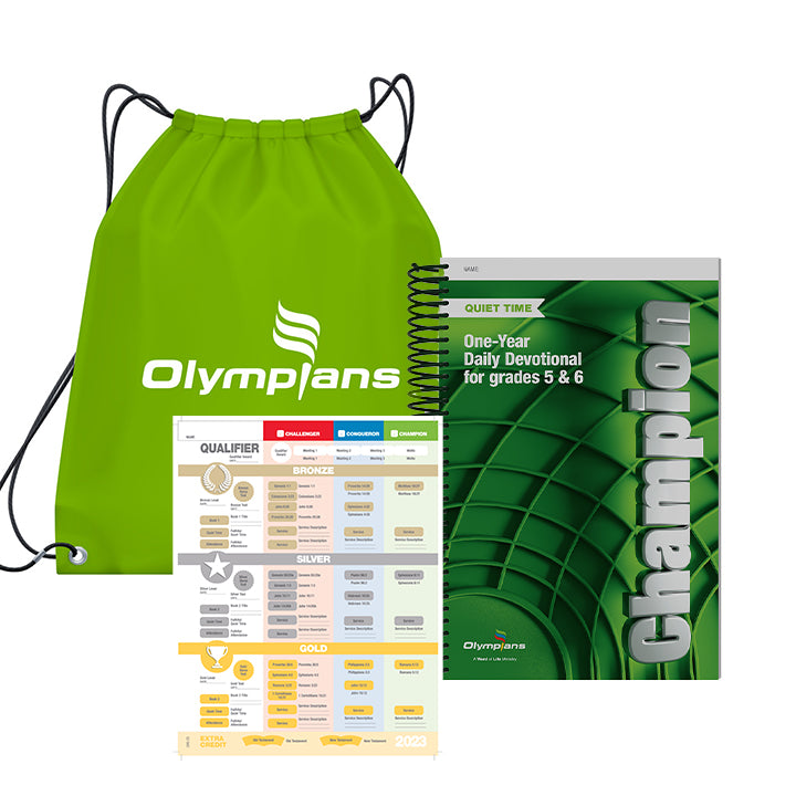 Champion Quiet Time Pack w/Green Drawstring Bag Grades 5-6 (2023-24)