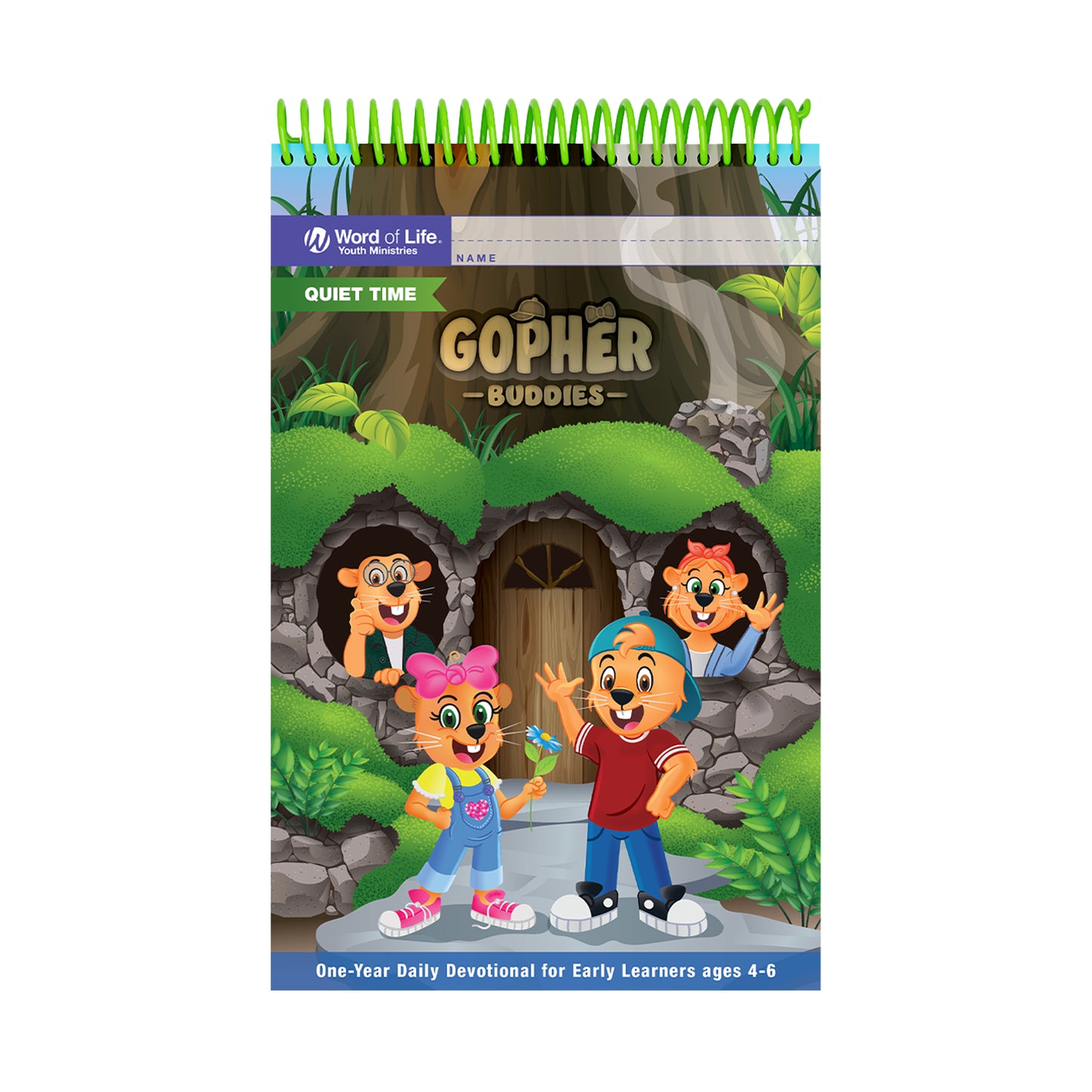 Gopher Buddies Quiet Time Diary Daily Devotional - Ages 4-6 (2023-24)