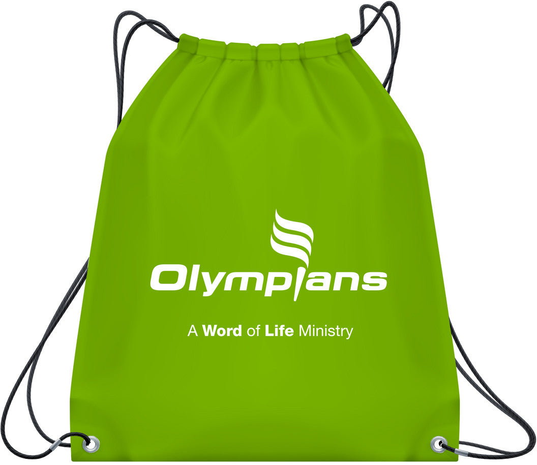 Green Olympians Champion Drawstring Sports Bag
