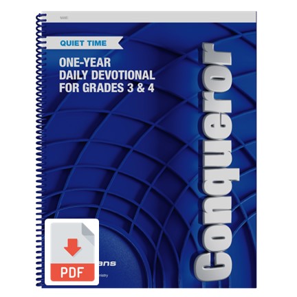 Conqueror (Grades 3&4) Quiet Time Multiple Print License - Downloadable PDF