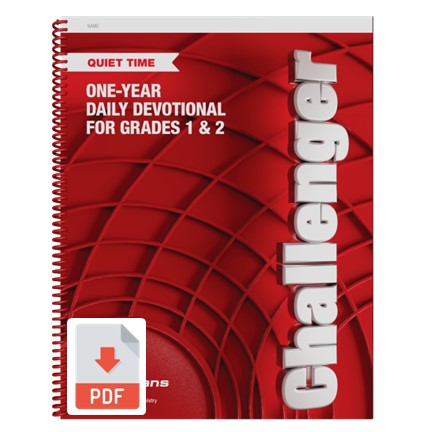 Challenger (Grades1 &2) 23-24 Quiet Time Multiple Print License - Downloadable PDF