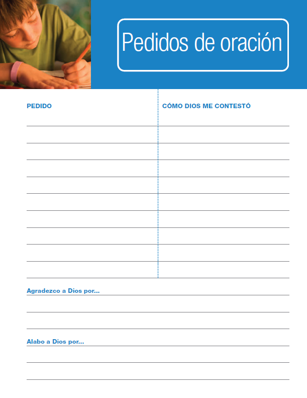 Spanish Quiet Time Diary Downloadable PDF - Ages 7-9 (2019 Series)