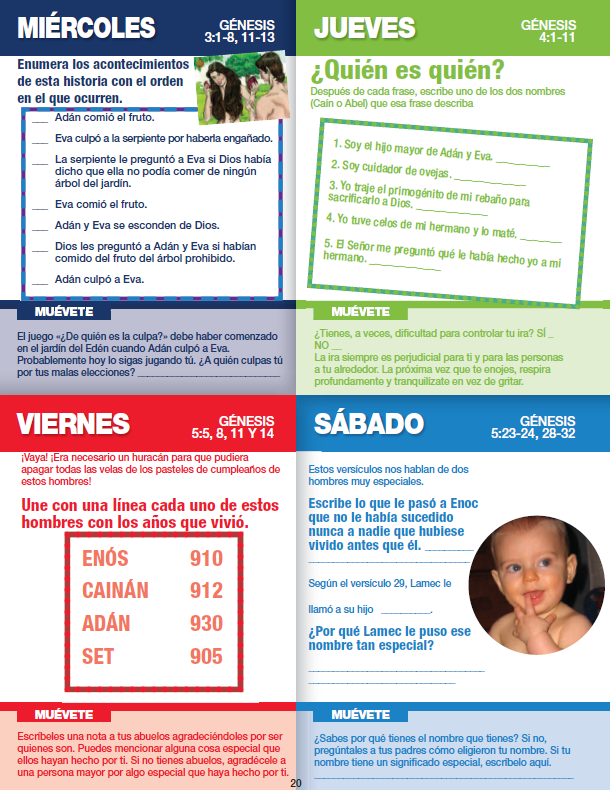 Spanish Quiet Time Diary Downloadable PDF - Ages 7-9 (2019 Series)