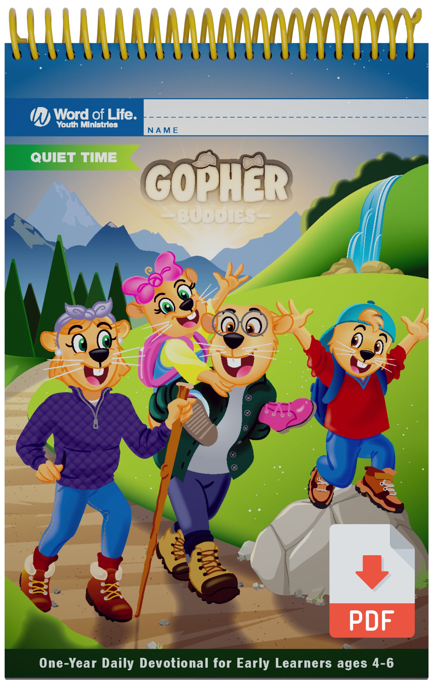 Gopher Buddies (Pre & K) 24-25 Quiet Time Multiple Print License - Downloadable PDF