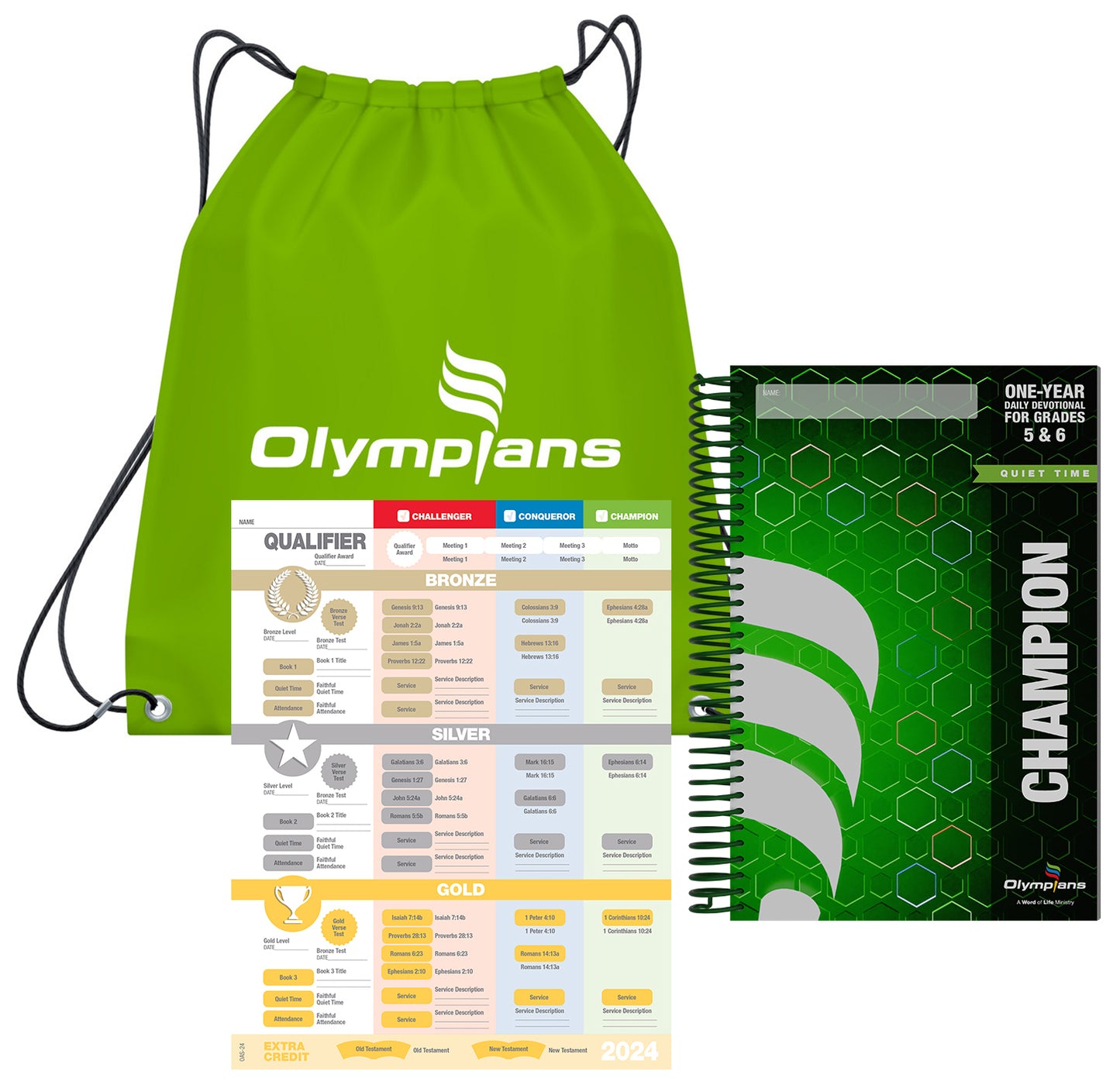 Champion Quiet Time Pack w/Green Drawstring Bag Grades 5-6 (2024-25