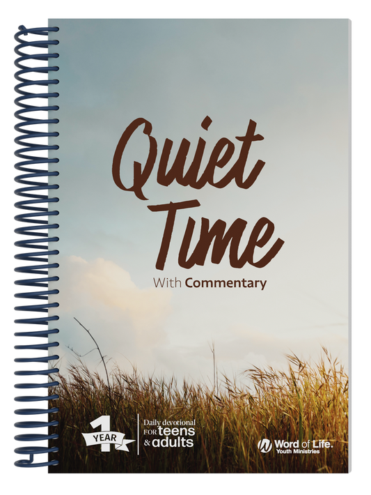 Adults/Teens Quiet Time Diary Daily Devotional with Commentary (2024-25)