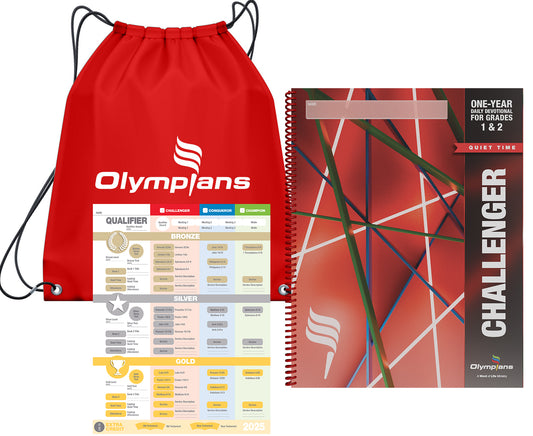 Challenger Quiet Time Pack w/Red Drawstring Bag Grades 1-2 (2025-26)