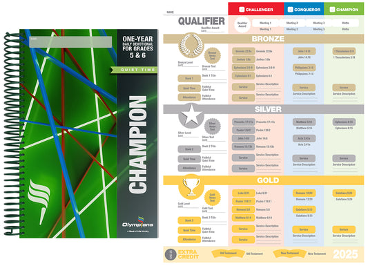 Champion Quiet Time Pack (without bag) Grades 5-6 (2025-26)
