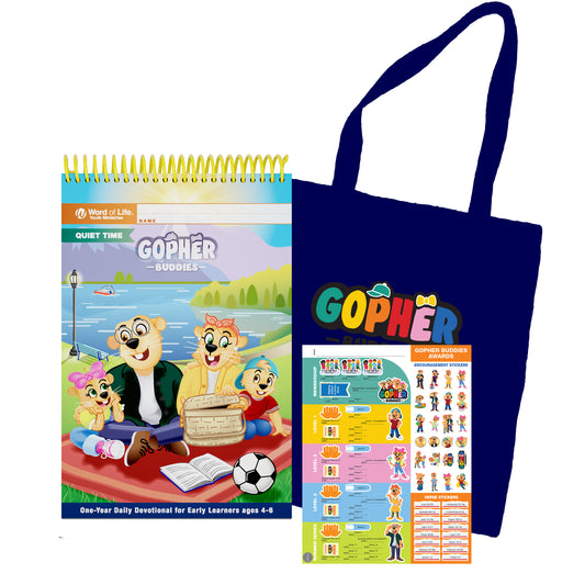 Gopher Buddies Quiet Time Pack w/ NEW Blue Tote (2025-26)