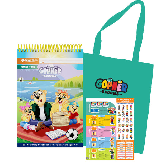Gopher Buddies Quiet Time Pack & NEW Green Tote (2025-26)