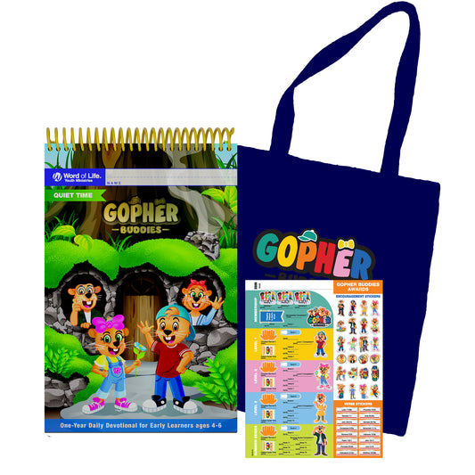 Gopher Buddies Quiet Time Pack w/ NEW Blue Tote (2026-27)