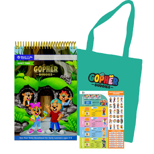 Gopher Buddies Quiet Time Pack & NEW Green Tote (2026-27)