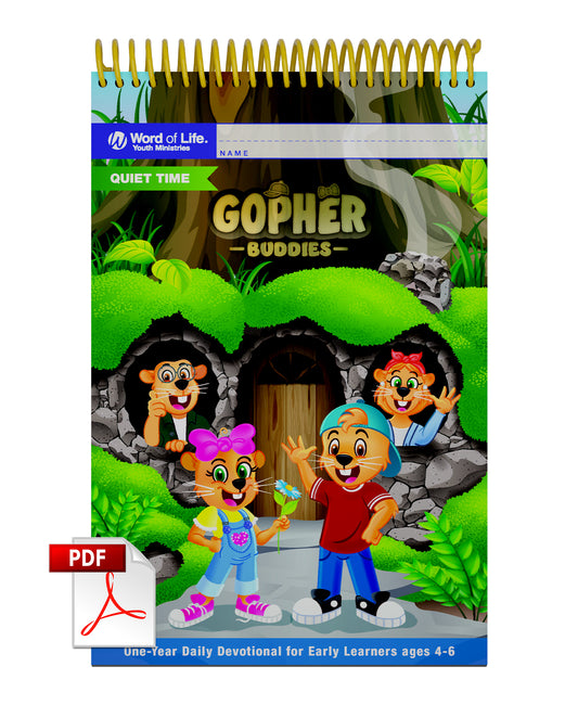 Gopher Buddies (Pre & K) 26-27 Quiet Time Multiple Print License - Downloadable PDF