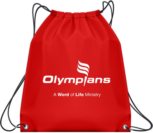 Red  Olympians Challenger Drawstring Sports Bag