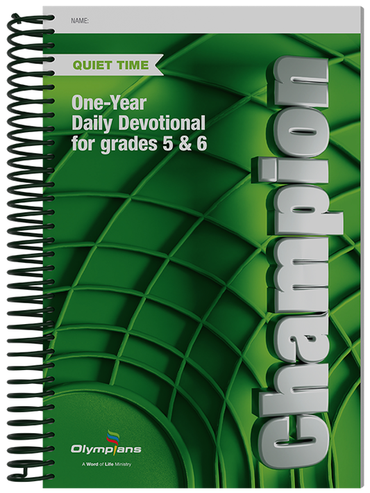 Champion Quiet Time Diary Daily Devotional - Grades 5 & 6 (2023-24)