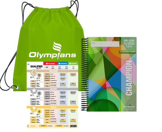 Champion Quiet Time Pack w/Green Drawstring Bag Grades 5-6 (2026-27)