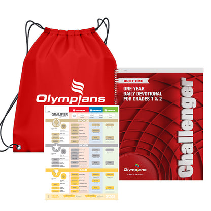 Challenger Quiet Time Pack w/Red Drawstring Bag Grades 1-2 (2023-24)
