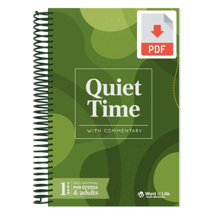 Quiet Time with Commentary Multiple Print License - Downloadable PDF