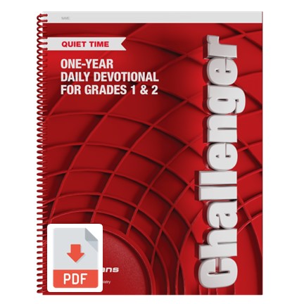 Challenger (Grades 1&2) Quiet Time Multiple Print License - Downloadable PDF