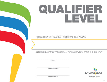 Olympians Certificates (Pkg 10)