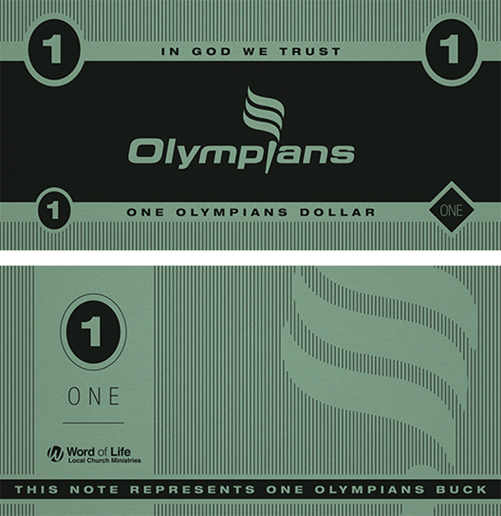 Olympians Game Money (pkg of 100)