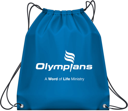 Blue Olympians Conqueror Drawstring Sports Bag