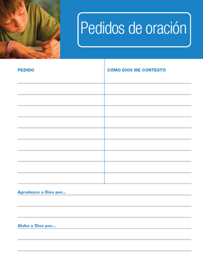 Spanish Quiet Time Diary Downloadable PDF - Ages 7-9 (2019 Series)