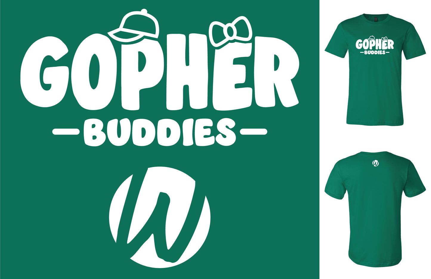 NEW Gopher Buddies children Shirts